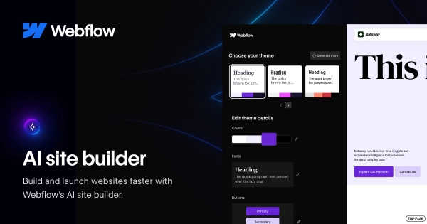 Webflow's AI Site Builder