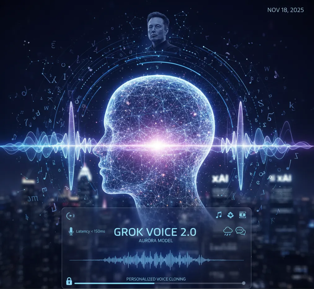 xAI, Grok Voice 2.0 ile Yapay Zeka Ses Teknolojisinde Devrim Yarattı: Ses Klonlama ve Gerçek Zamanlı Akıcılık