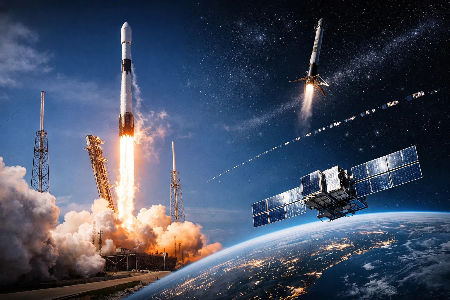 29 Yeni Starlink Uydusu Daha Yörüngeye Gönderildi